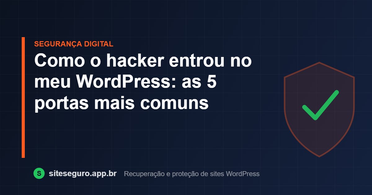 Como o hacker entrou no meu WordPress: as 5 portas mais comuns – Site Seguro