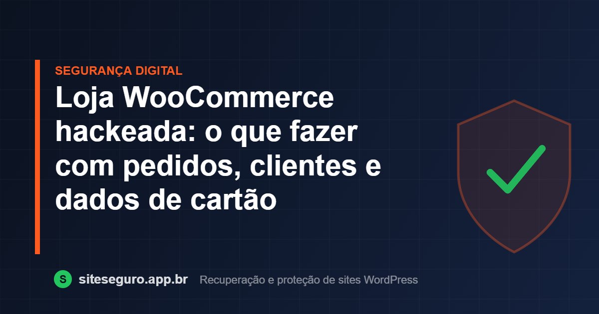 Loja WooCommerce hackeada: o que fazer com pedidos, clientes e dados de cartão – Site Seguro