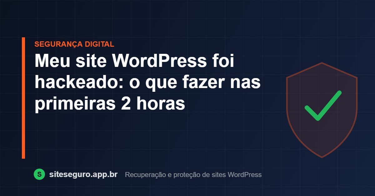 Meu site WordPress foi hackeado: o que fazer nas primeiras 2 horas – Site Seguro