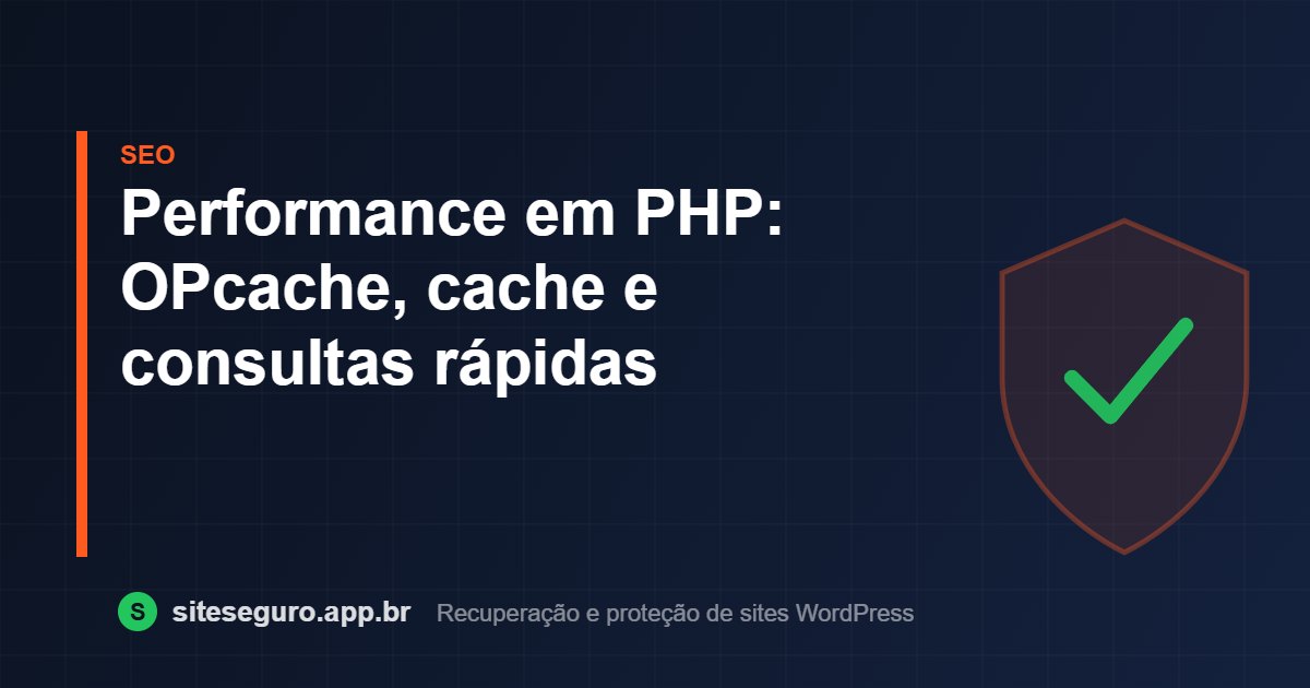 Performance em PHP: OPcache, cache e consultas rápidas – Site Seguro