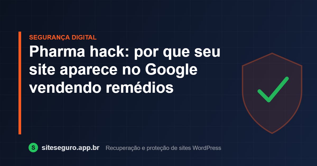 Pharma hack: por que seu site aparece no Google vendendo remédios – Site Seguro