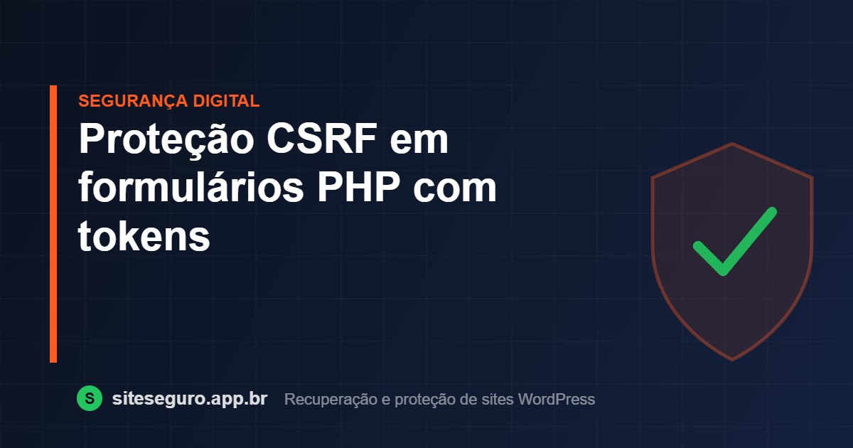 Proteção CSRF em formulários PHP com tokens – Site Seguro